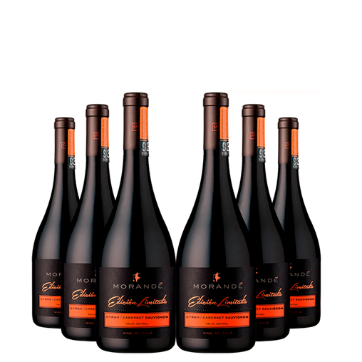6 vinos Morandé Edición Limitada Syrah/Cabernet Sauvignon 2020