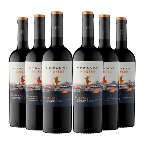 6 Vinos Morandé Pionero Reserva Cabernet Sauvignon 2021