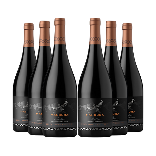 6 vinos Mancura Andino Syrah / Cabernet Franc/ Merlot 2019