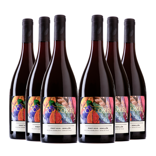 6 vinos 7Colores Gran Reserva Pinot Noir/ Semillón 2021