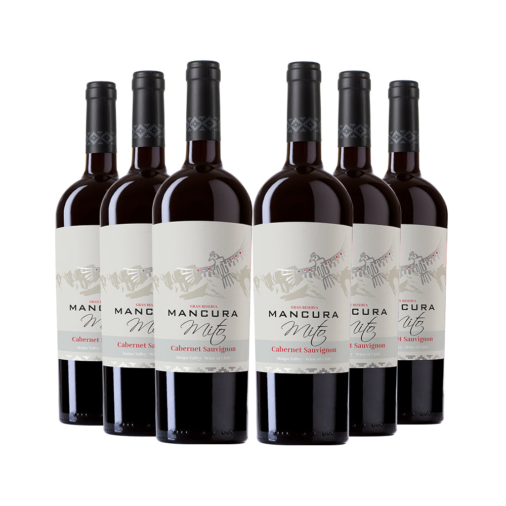 6 vinos Mancura Mito Gran Reserva Cabernet Sauvignon