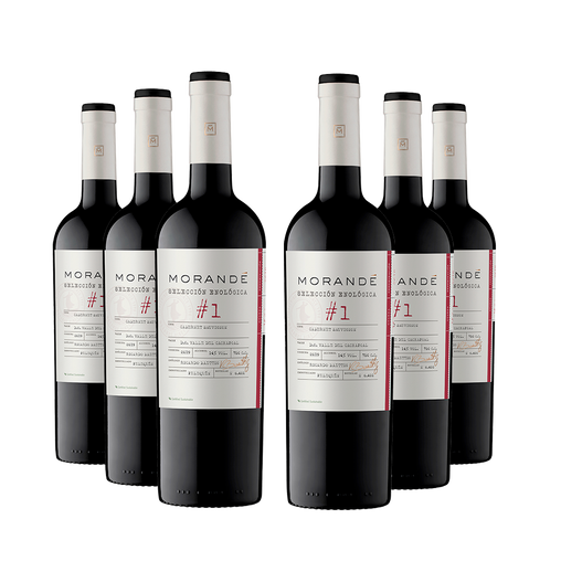 6 vinos Morandé Selección Enológica Cabernet Sauvignon 2021