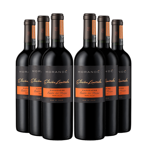 6 vinos Morandé Edición Limitada Carmenere 2021