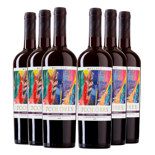 Pack 6x 7Colores Reserva Carmenere Cinsault