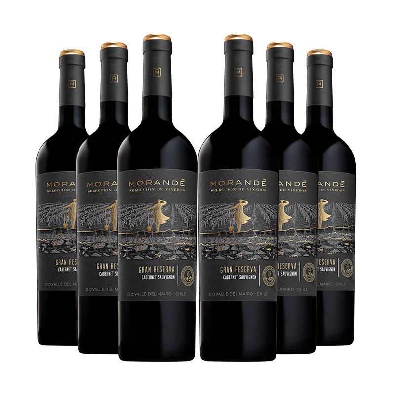 6 vinos Morandé Selección de Viñedos Gran Reserva Cabernet Sauvignon 2021