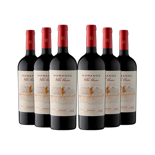 6 vinos Morandé Vitis Única Carmenere 2021