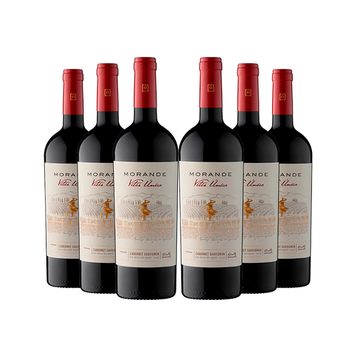 6 vinos Morandé Vitis Única Cabernet Sauvignon 2021