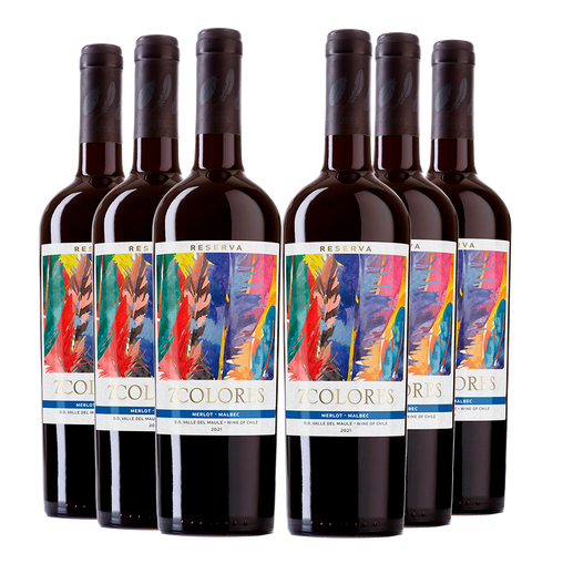 Pack x6 7Colores Reserva Merlot/ Malbec